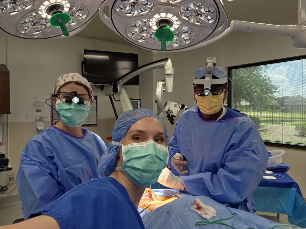 Amanda Curtis in a clinical setting
